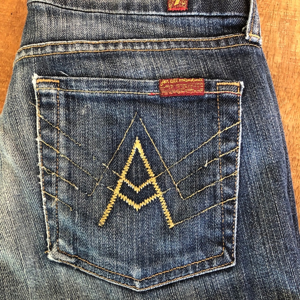 Vintage 7 for all Mankind A Pocket Flare in Niagra